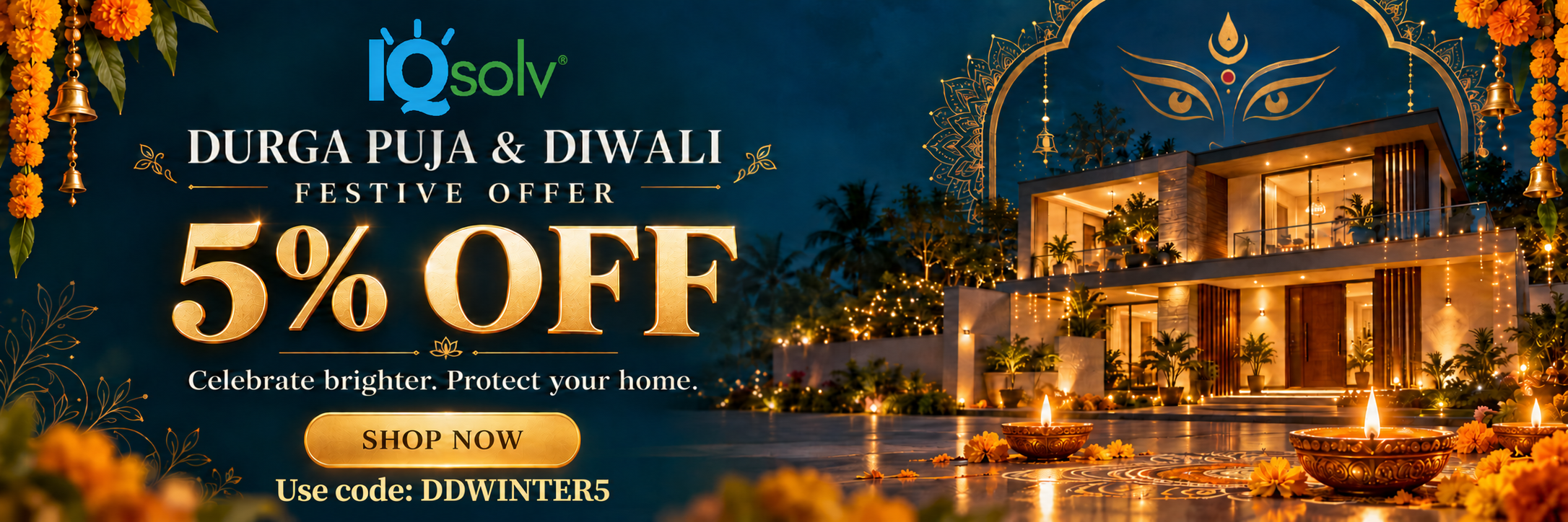 IQSOLV Durga Puja & Diwali Festive Offer - 5% off, use code DDWINTER5